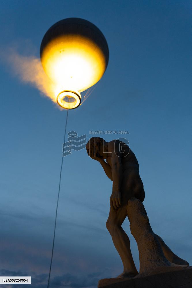 Flight Of The Olympic And Paralympic Cauldron - Paris
