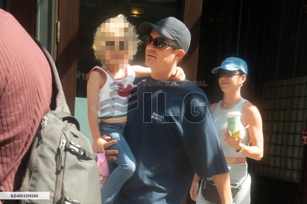 Orlando Bloom, Katy Perry And Daughter Out - NYC