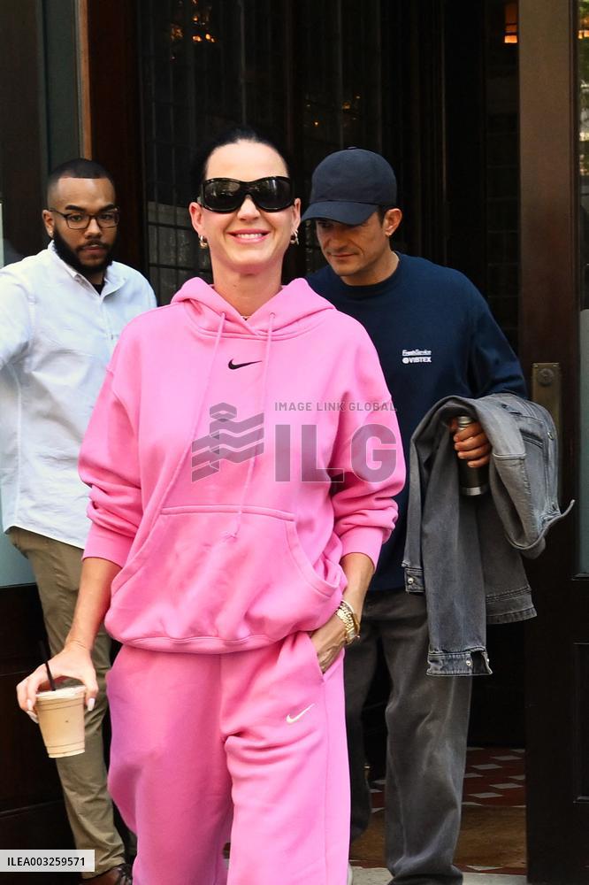 Katy Perry And Orlando Bloom Out - NYC