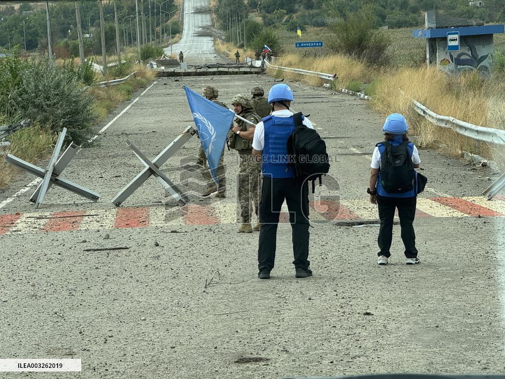 IAEA Head Visits Zaporizhzhya Nuclear Power Plant - Ukraine