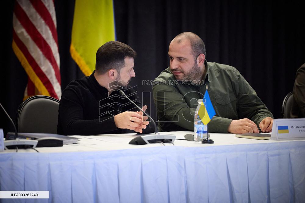 Ukraine Contact Group Meeting At Ramstein Air Base - Germany