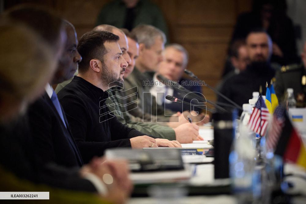 Ukraine Contact Group Meeting At Ramstein Air Base - Germany