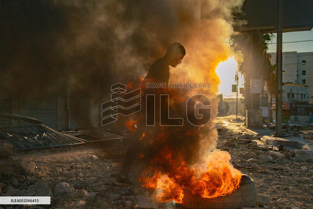 Israeli Forces Leave Trail Of Destruction In Jenin - West Bank