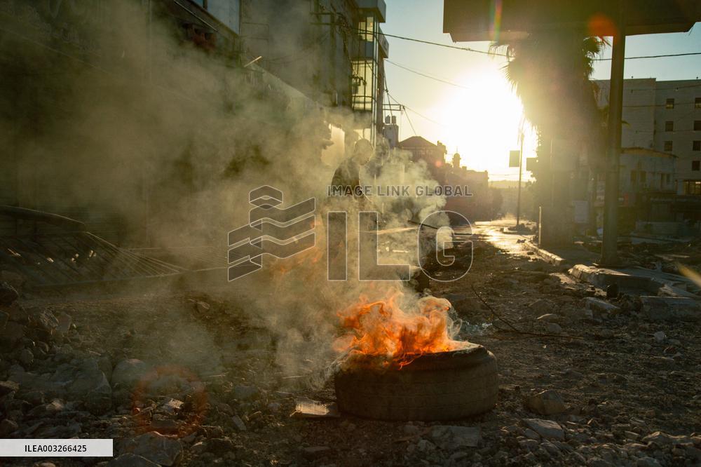 Israeli Forces Leave Trail Of Destruction In Jenin - West Bank