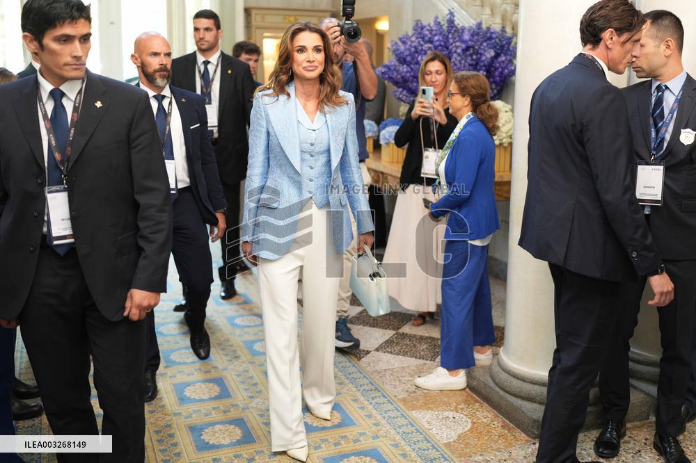 Queen Rania At 50th Cernobbio Forum - Cernobbio