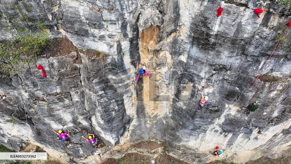 Rock Climbing Competition in Qianxinan