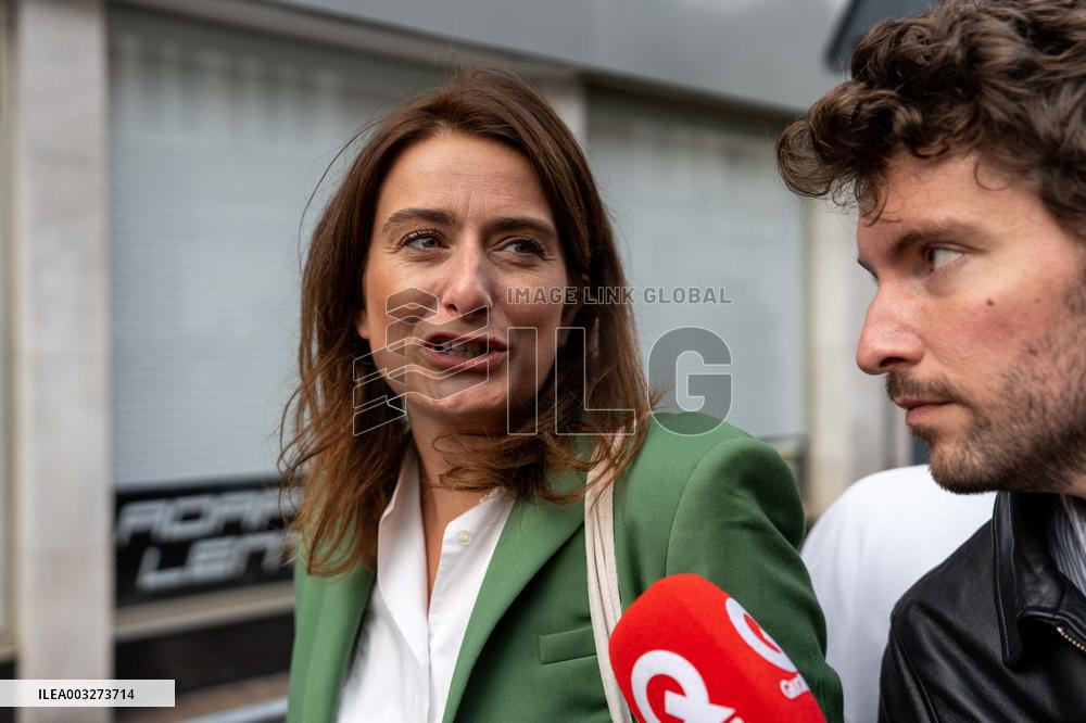 Marine Le Pen Arrives In Henin-Beaumont - France