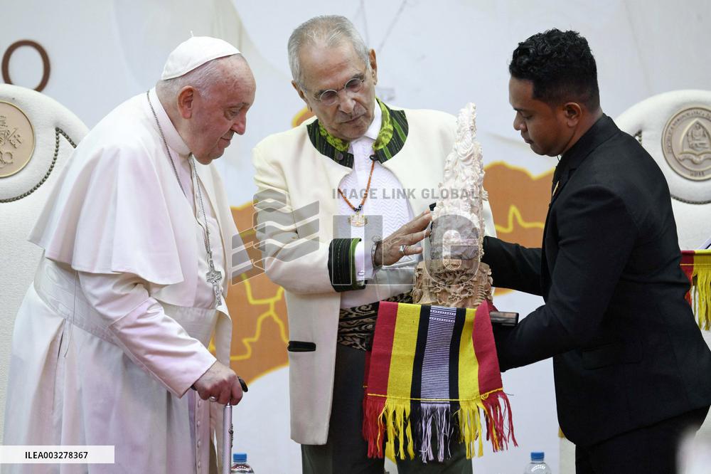 Pope Francis At The Presidential Palace In Dili - Timor Leste