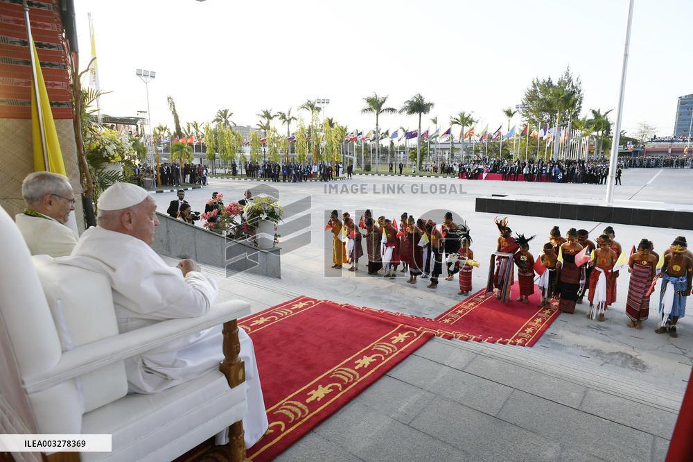 Pope Francis At The Presidential Palace In Dili - Timor Leste