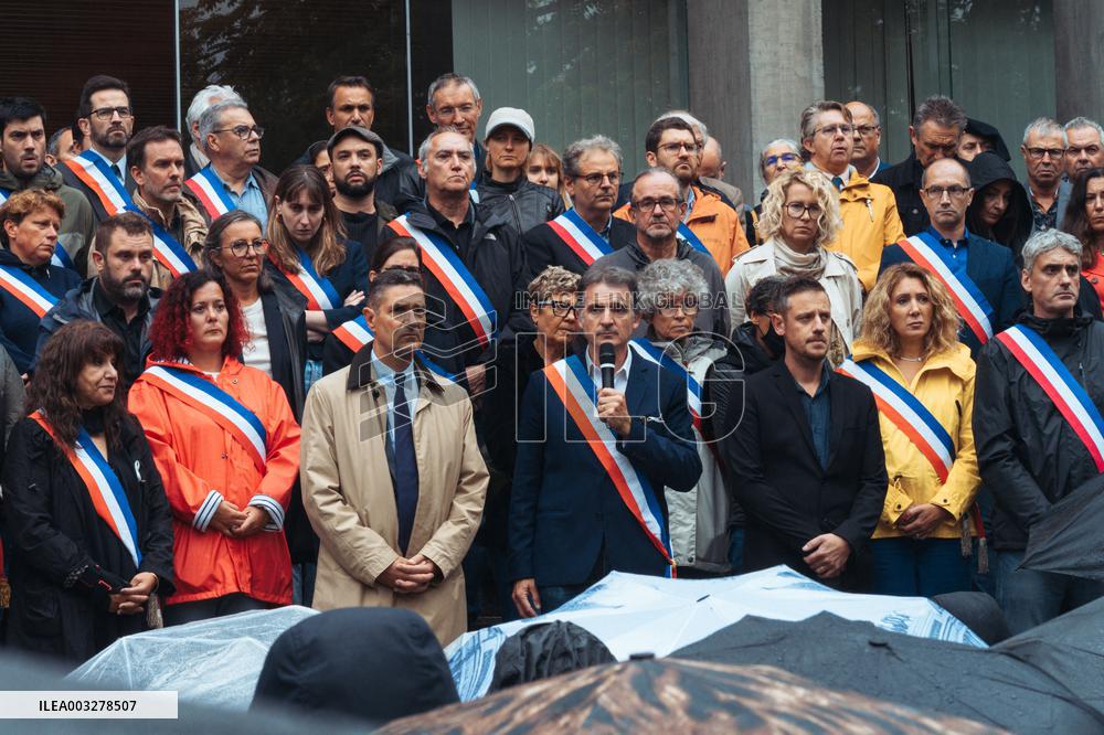 Tribute To A Municipal Officer Shot Dead - Grenoble