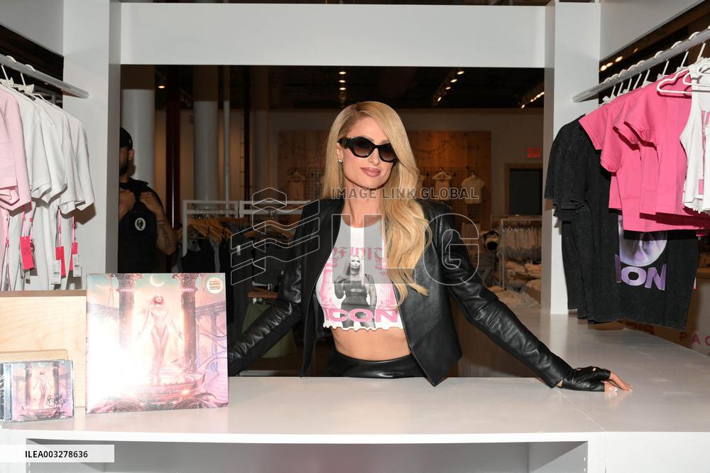 Paris Hilton Celebrate Her 'Infinite Icon' Album Merch Collection - NYC