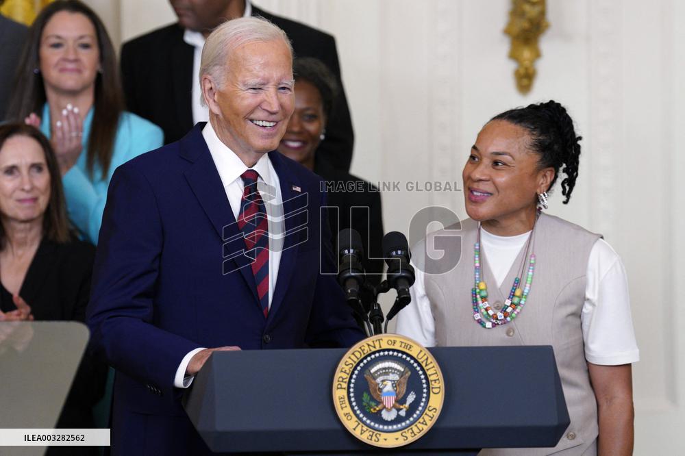 Joe Biden welcomes the Gamecocks Basketball Team - Washington
