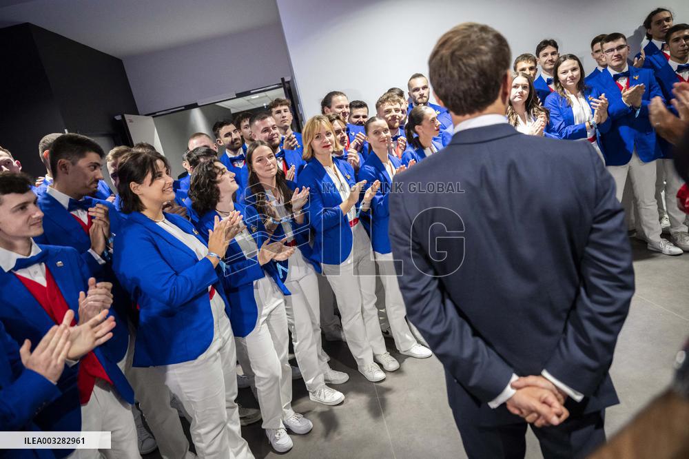 Emmanuel Macron At 47th WorldSkills Competition - Lyon