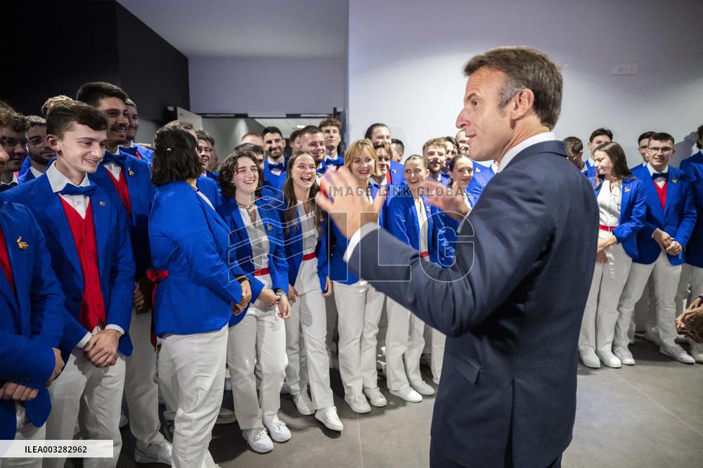 Emmanuel Macron At 47th WorldSkills Competition - Lyon
