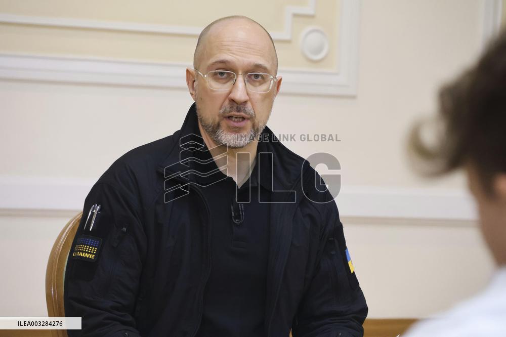 Ukraine PM Shmyhal in Kyiv