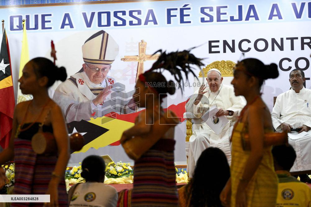 Pope Francis Meets With Young People - Timor Leste