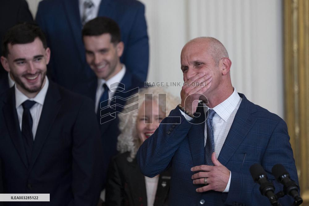 Biden Welcomes The University Of Connecticut Huskies Men - Washington