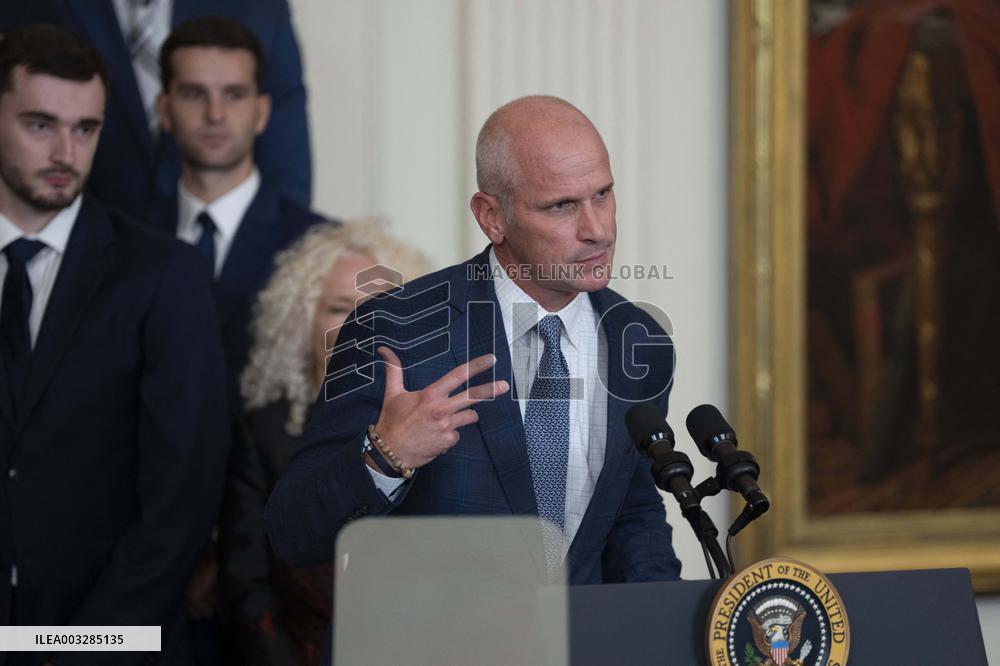 Biden Welcomes The University Of Connecticut Huskies Men - Washington