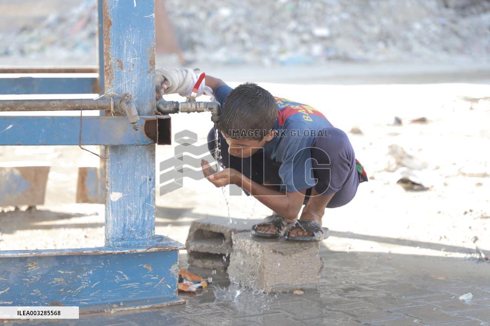 Israeli Airstrike Targets Al-Bureij Camp - Gaza