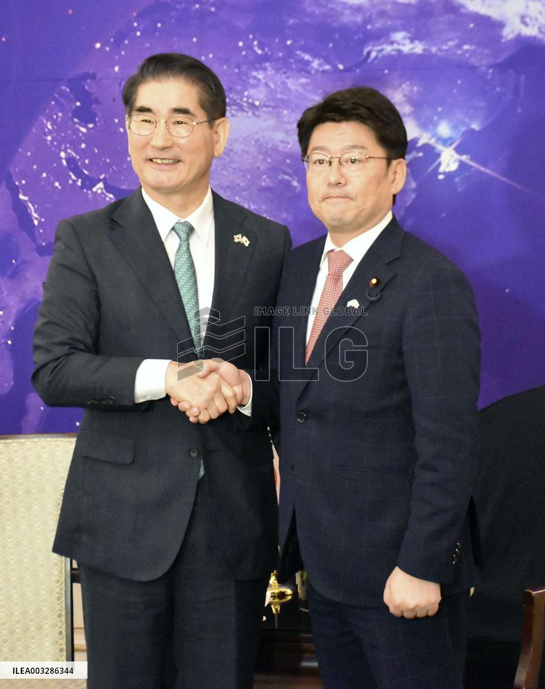 Japan's Vice Defense Minister Oniki in Seoul
