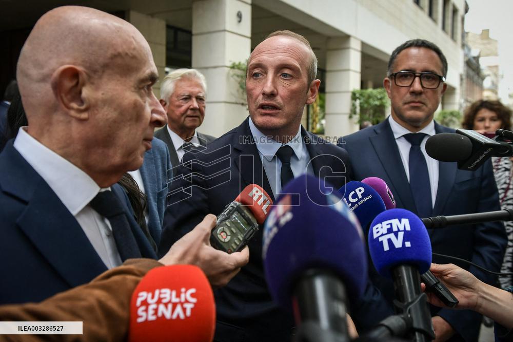 Press conference during French right-wing party Horizons parliamentary days - Reims FA