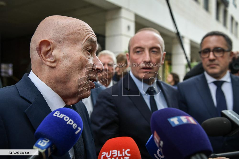 Press conference during French right-wing party Horizons parliamentary days - Reims FA