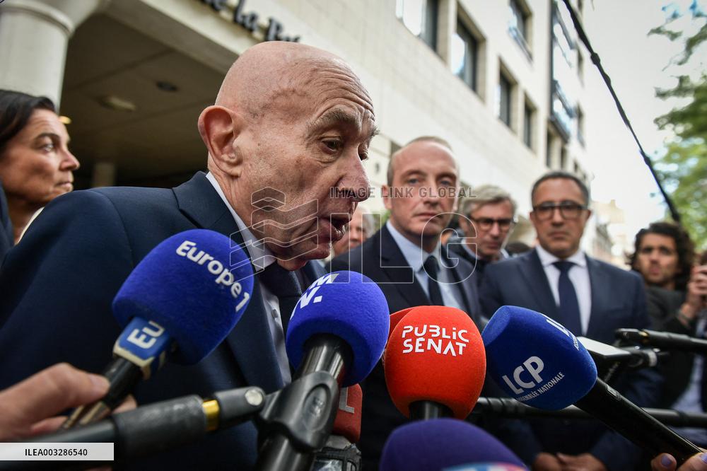 Press conference during French right-wing party Horizons parliamentary days - Reims FA