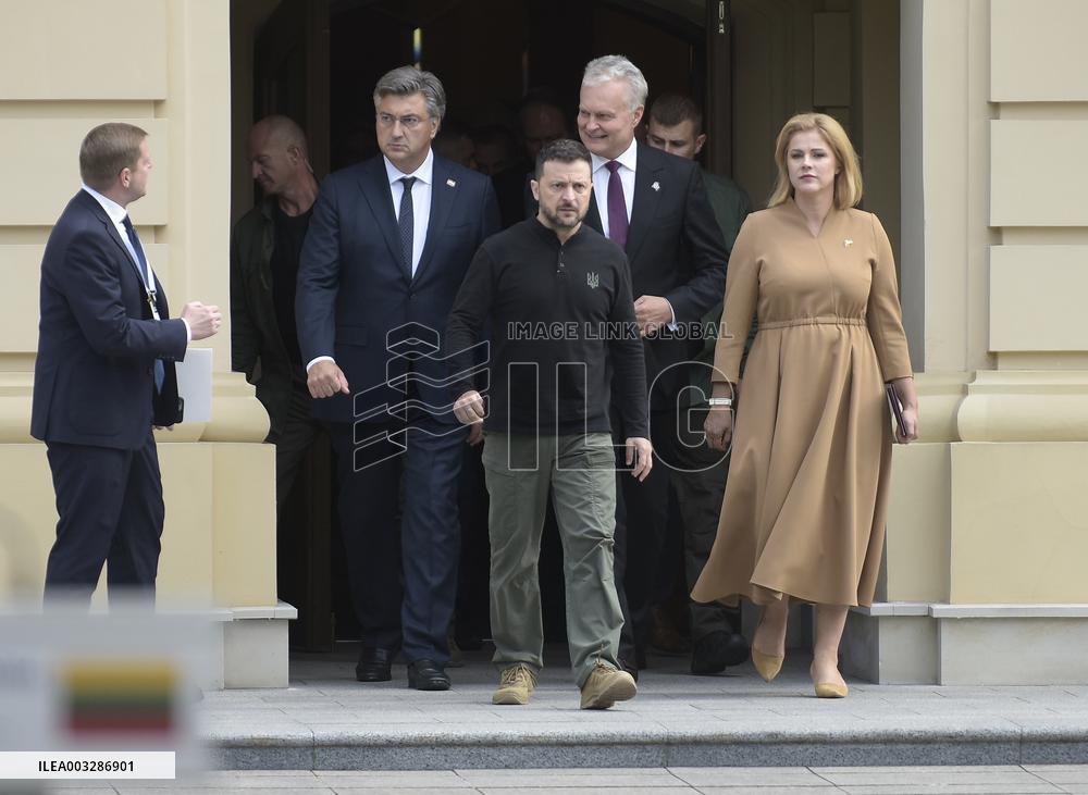 News conference of 4th Crimea Platform Summit guests in Kyiv