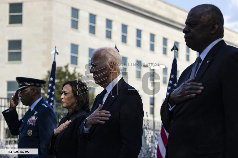 DC: President Biden and Vice President Visit the Pentagon 9/11 Memorial