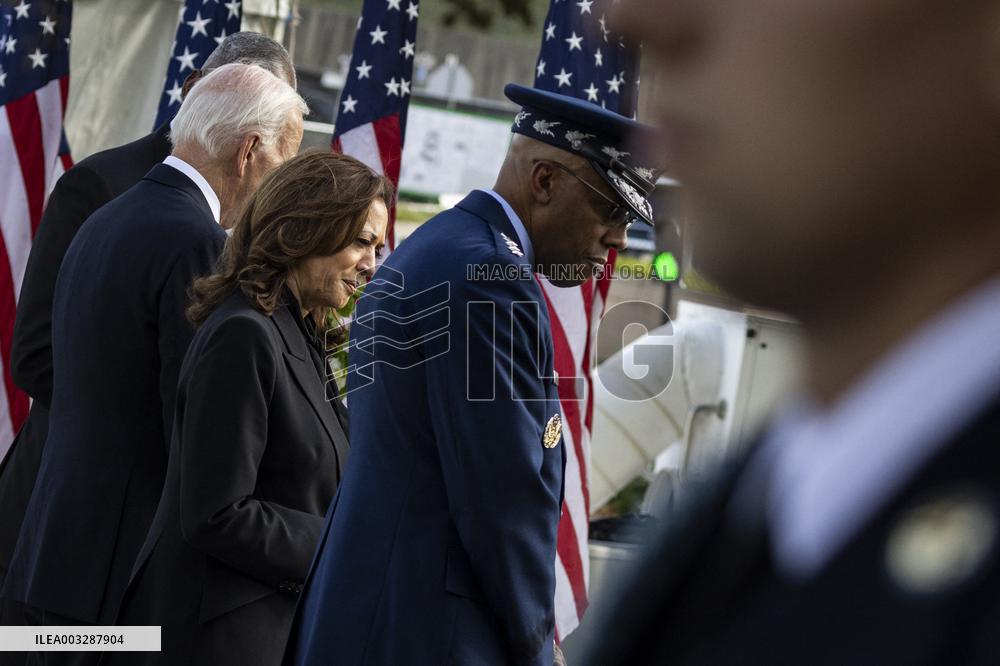 DC: President Biden and Vice President Visit the Pentagon 9/11 Memorial