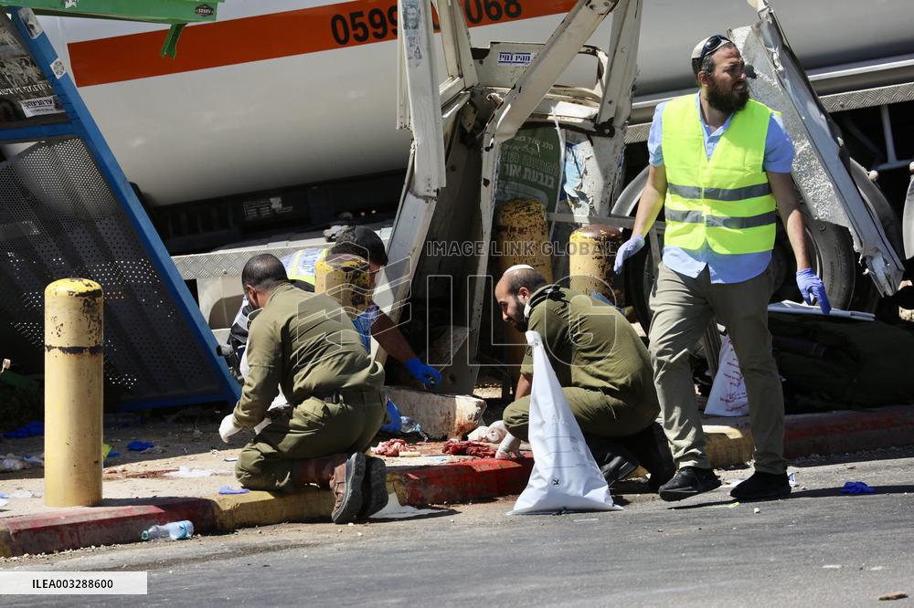 Israeli Soldier Killed In Truck Ramming - West Bank