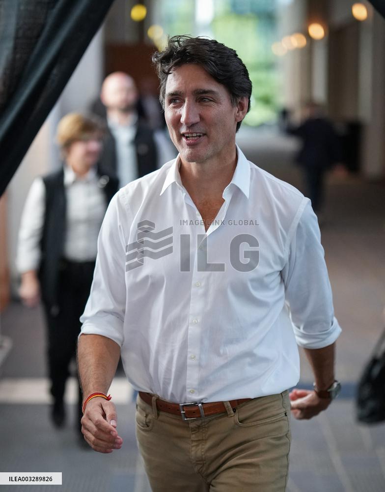 Justin Trudeau After The Liberal Caucus Retreat - Nanaimo