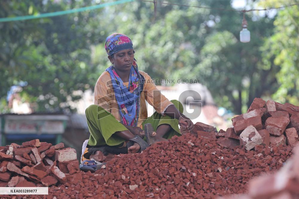 Brick Breaking Yard - Bangladesh