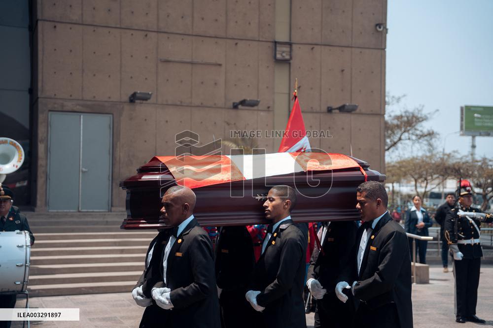 Funeral Of Former President Alberto Fujimori - Lima