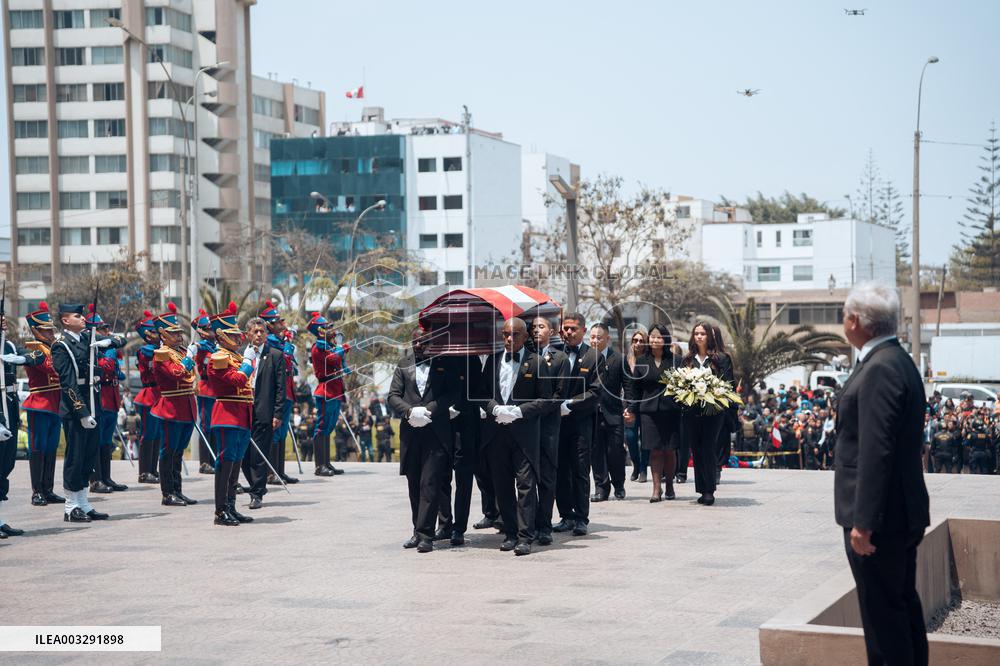 Funeral Of Former President Alberto Fujimori - Lima
