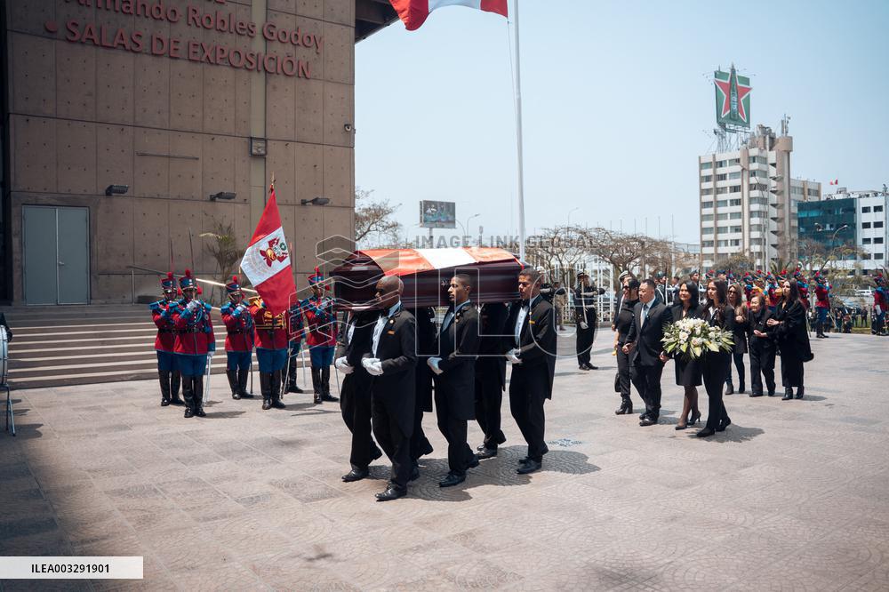 Funeral Of Former President Alberto Fujimori - Lima