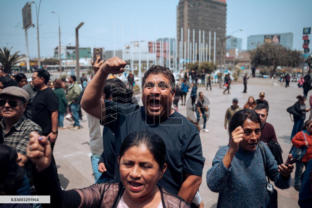 Funeral Of Former President Alberto Fujimori - Lima
