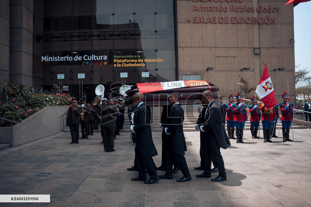 Funeral Of Former President Alberto Fujimori - Lima