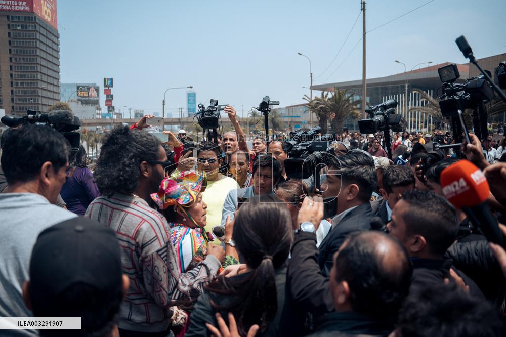 Funeral Of Former President Alberto Fujimori - Lima