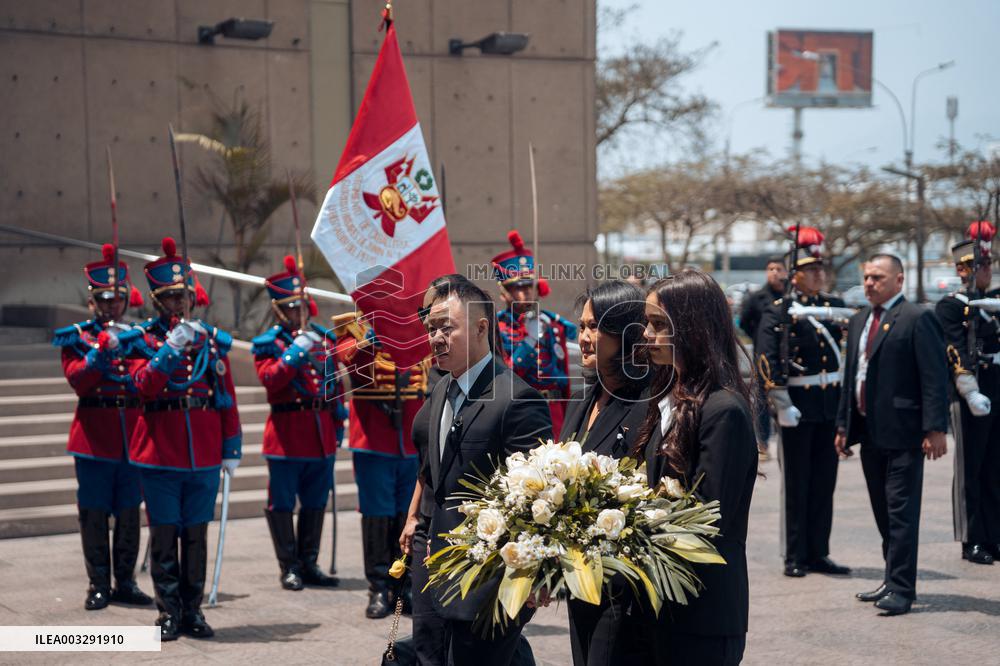 Funeral Of Former President Alberto Fujimori - Lima
