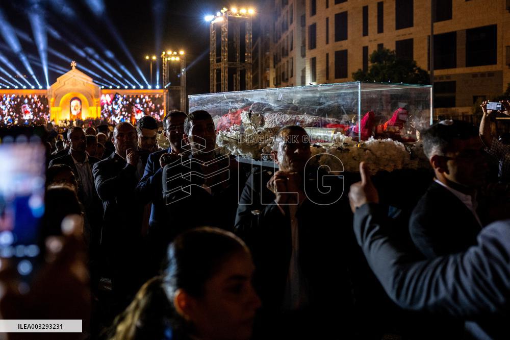 Ceremony To Receive The Body Of Cardinal Aghajanian - Beirut