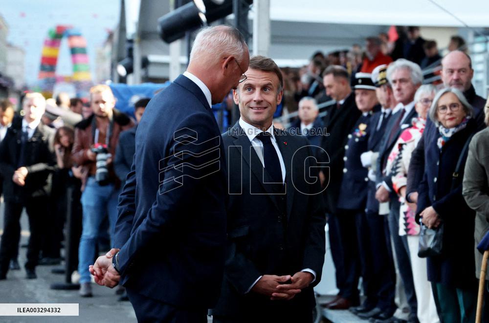 Macron And Philippe Remember Bloody Liberation Of Le Havre