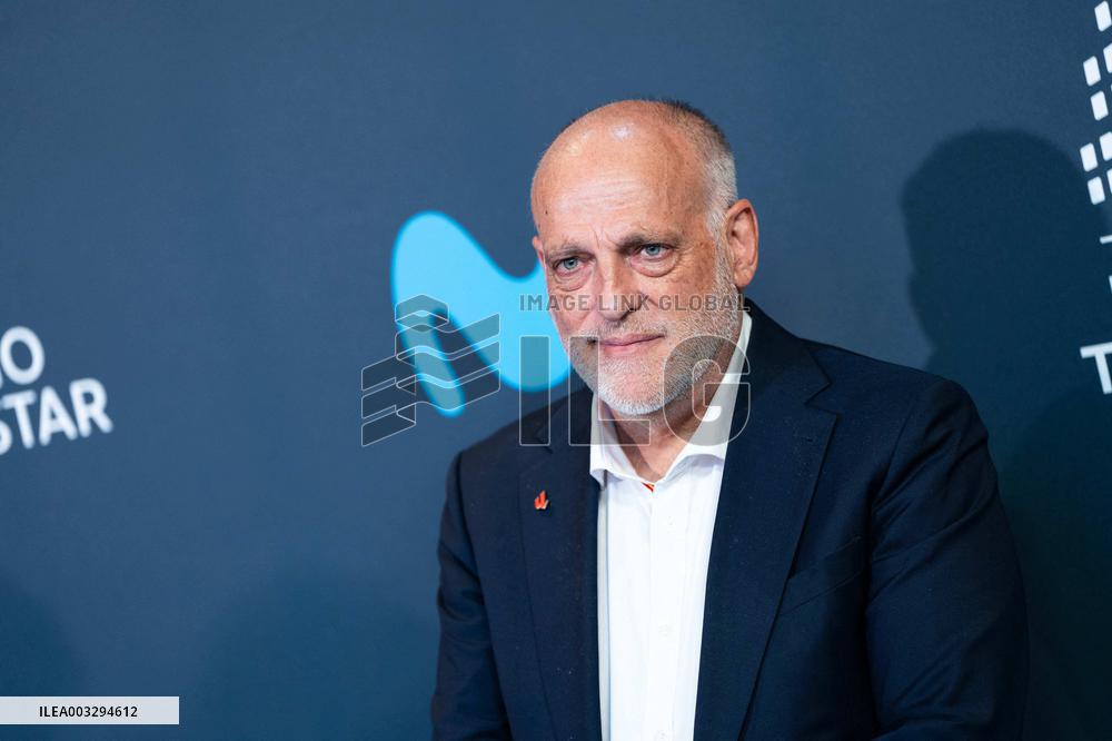 Rafael Nadal Inaugurates The New Movistar Space - Madrid