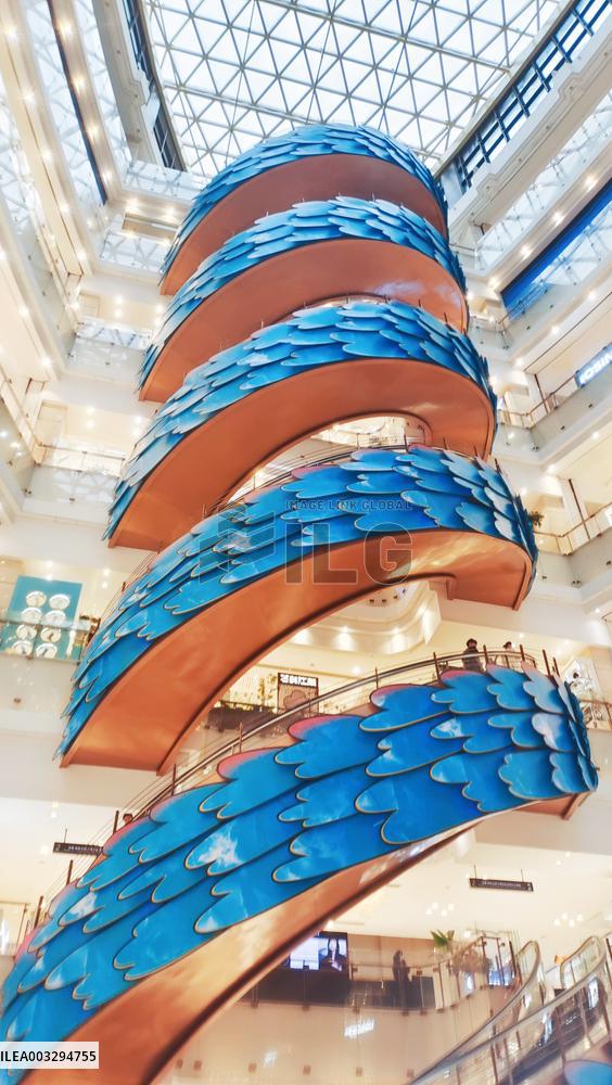 Asia's First Spiral Escalator in Shanghai