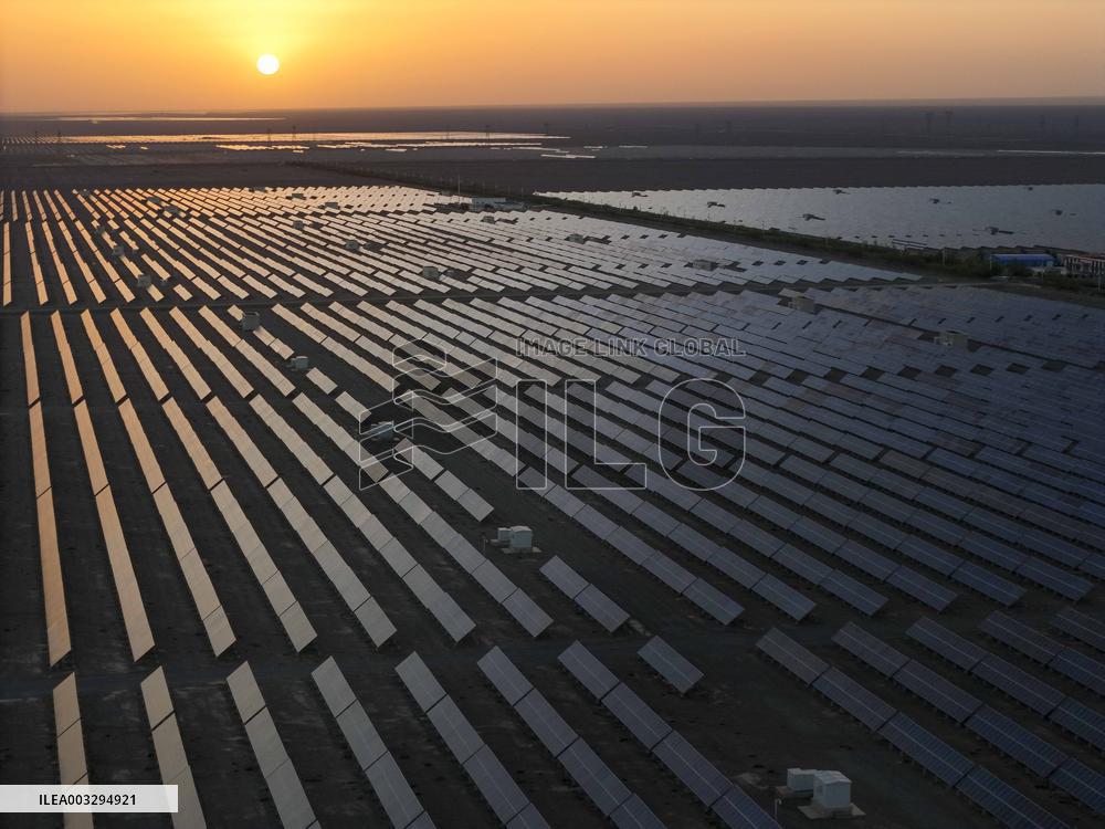 Solar Power Plant Under Construction - China