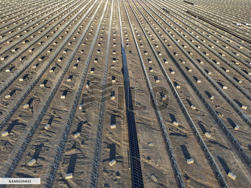 Solar Power Plant Under Construction - China