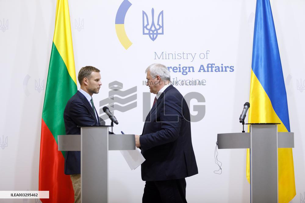 Joint news conference of Ukrainian and Lithuanian FMs in Kyiv
