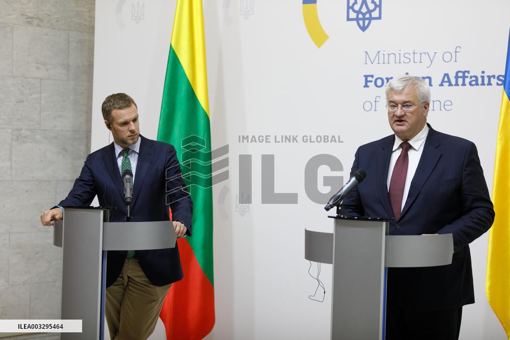 Joint news conference of Ukrainian and Lithuanian FMs in Kyiv