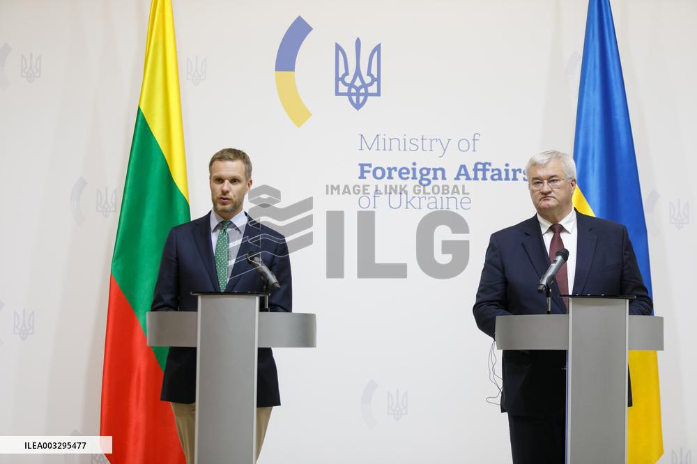 Joint news conference of Ukrainian and Lithuanian FMs in Kyiv