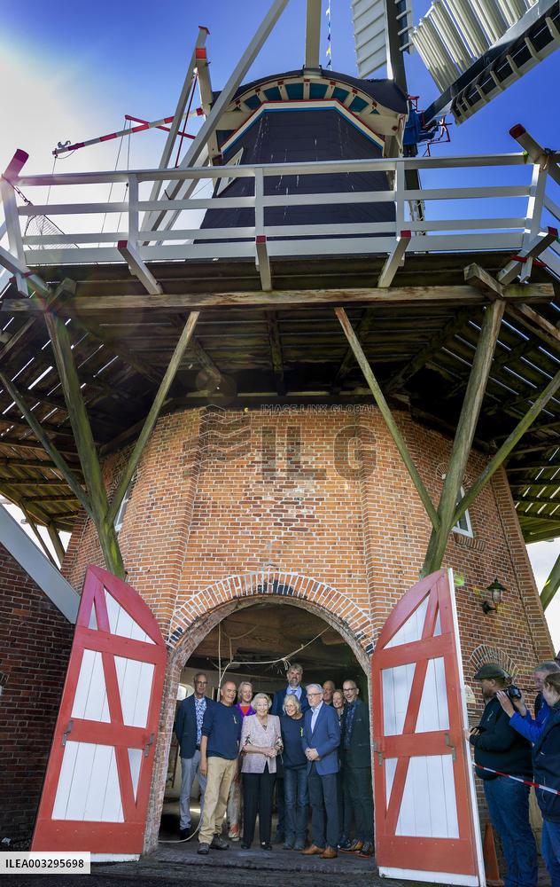 Princess Beatrix At Corn And Peel Mill Reopening - Noordsta